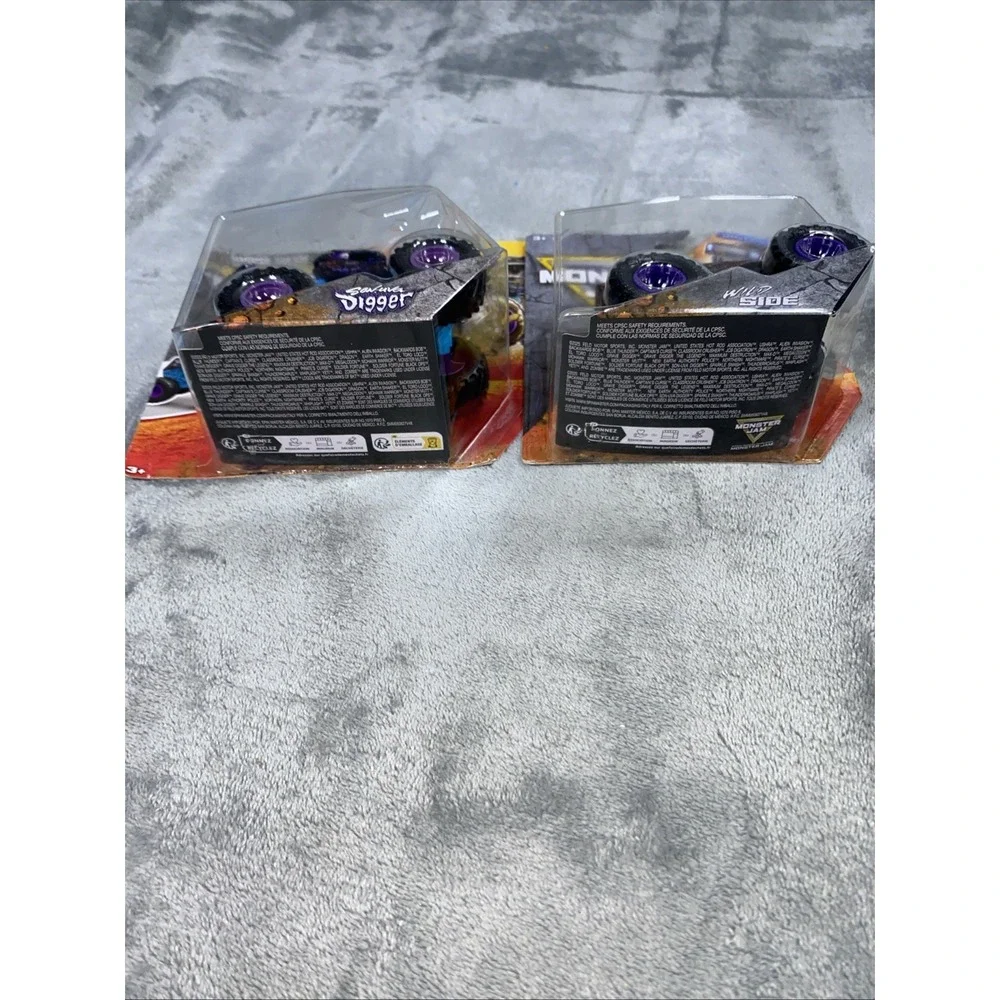 Monster Jam Diecast Truck Smash Bash Sonuva Digger Wild Side Lot of 2 NEW in Box